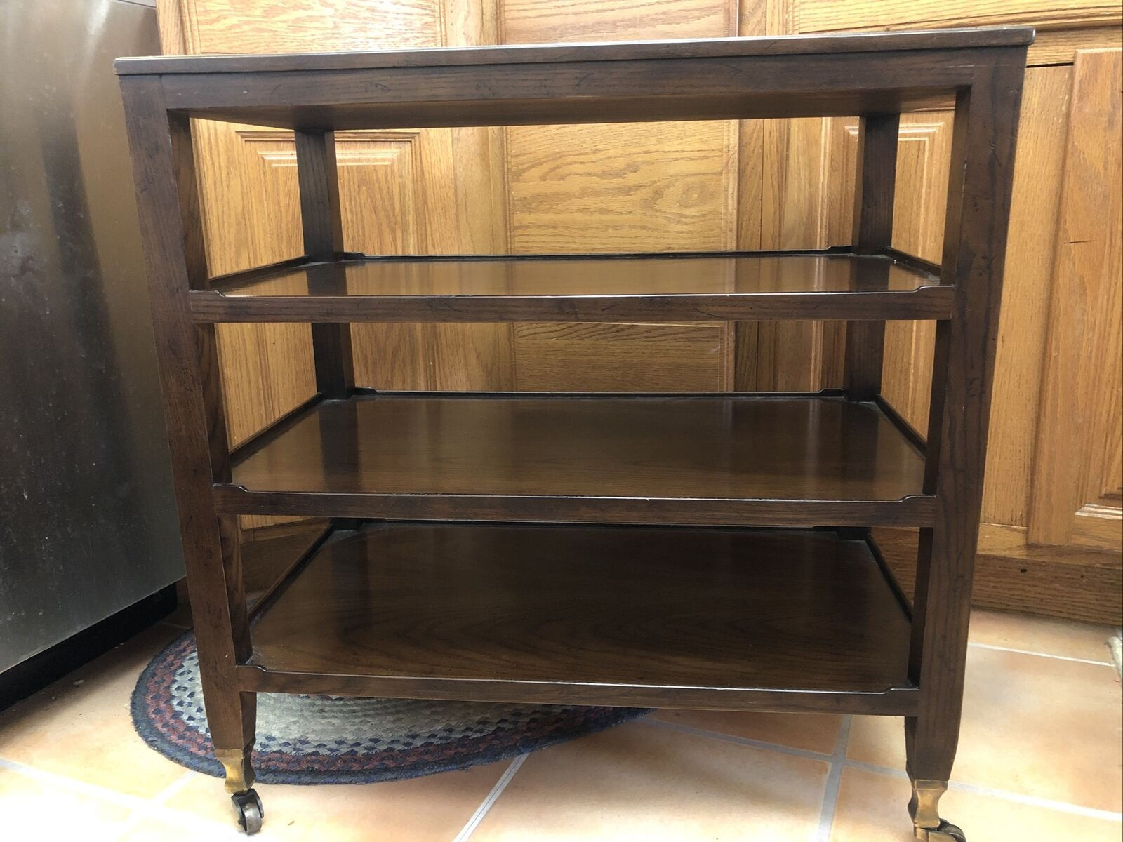 Henredon Tiered table metal caster wheel