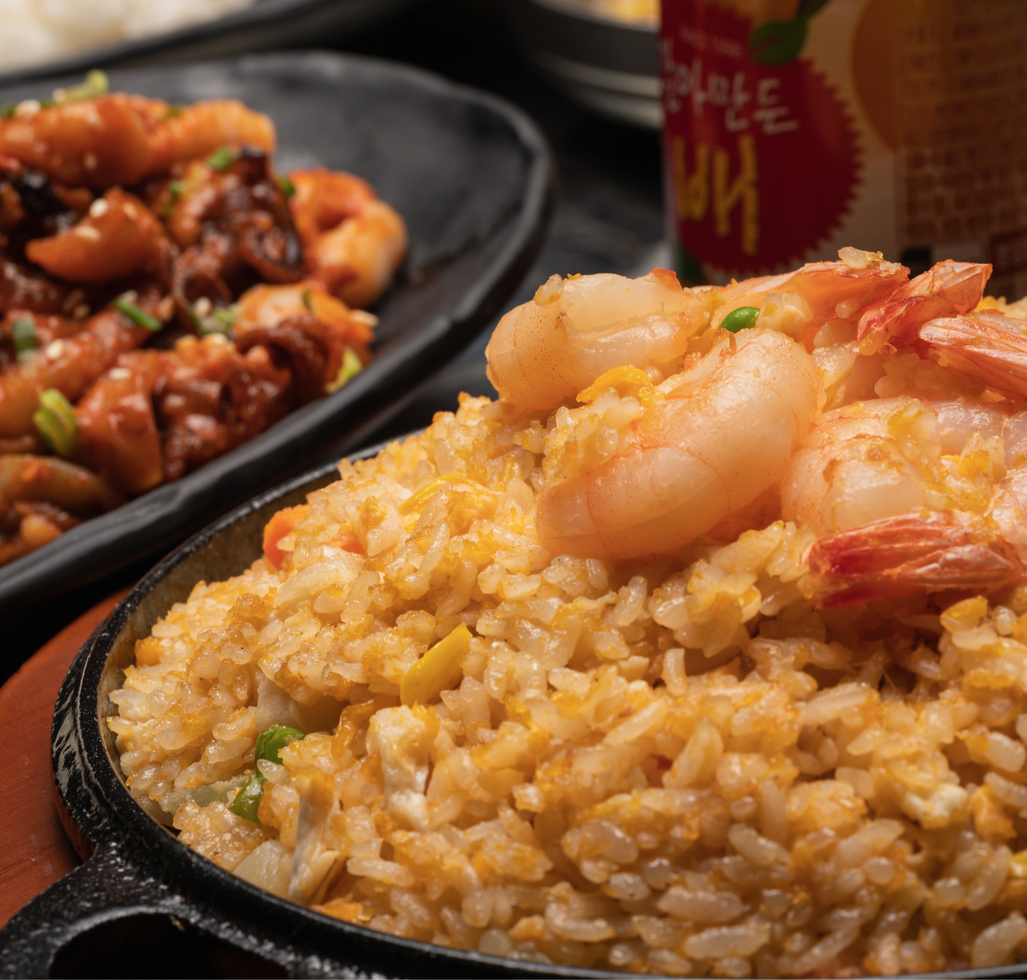 Arranged Food and Objects