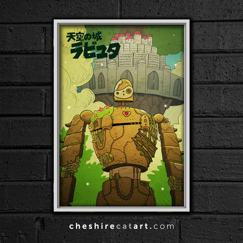Laputa: Castle in the Sky Print | cheshirecatart