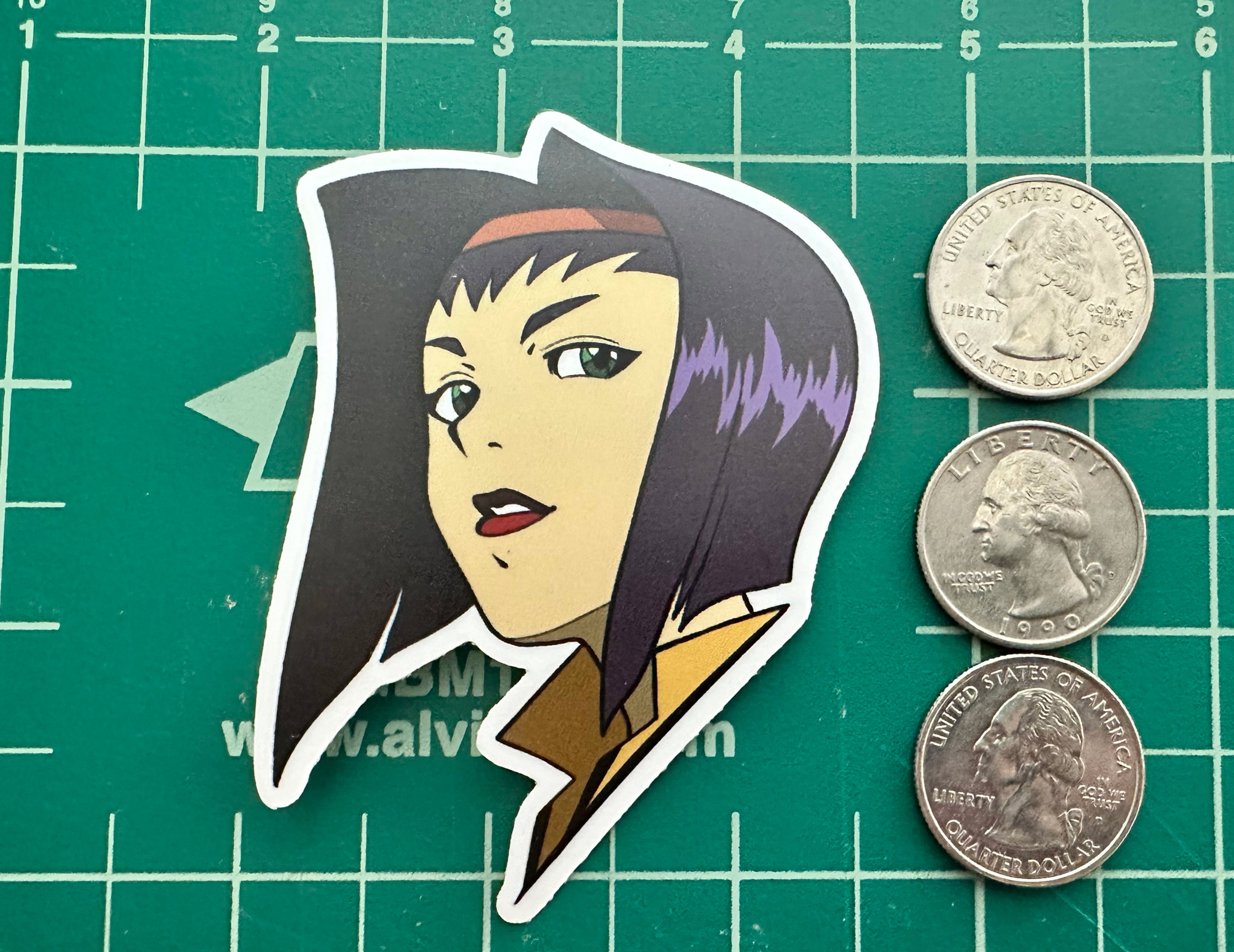 Cowboy Bebop Faye 3" Vinyl Sticker