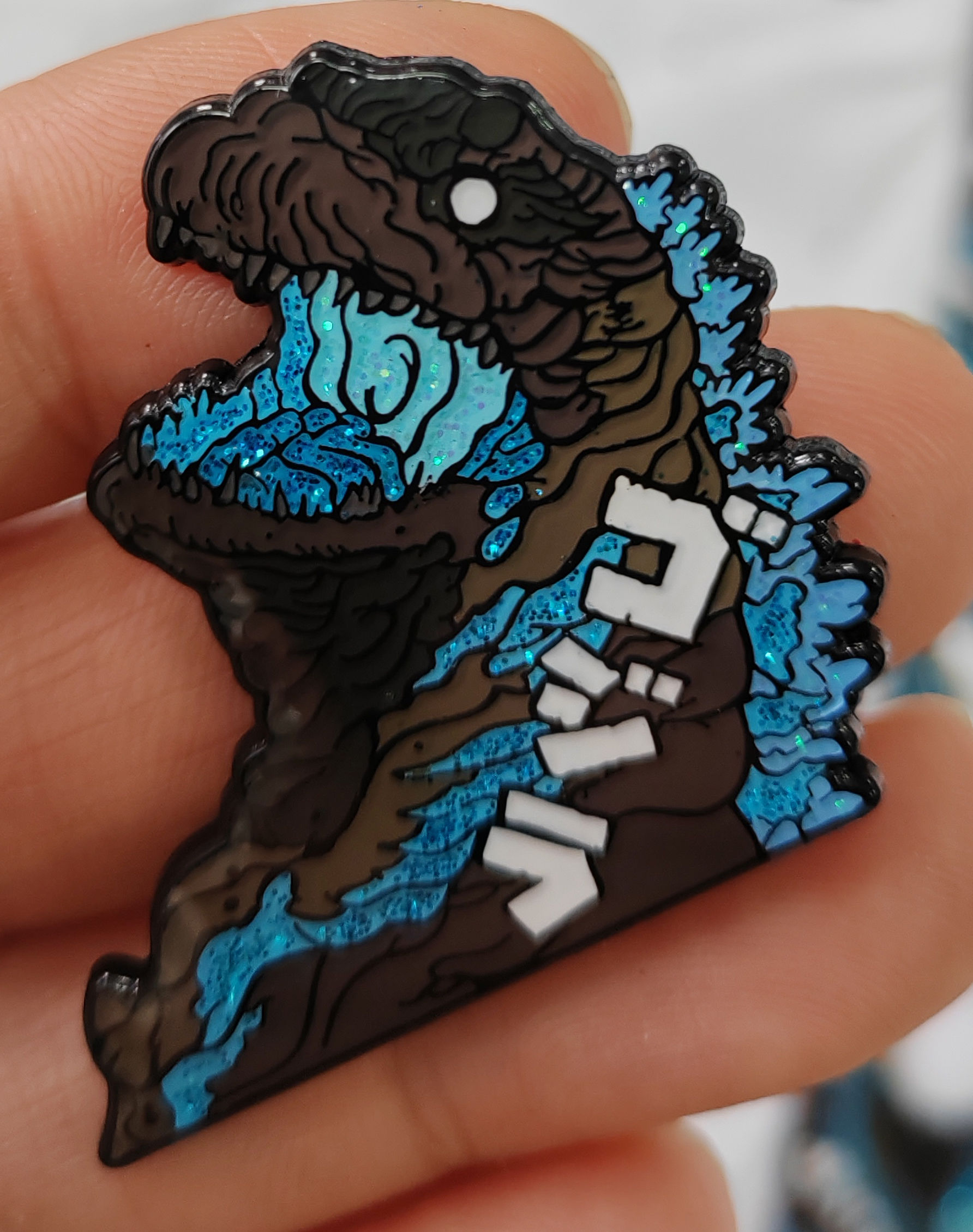 Godzilla Enamel Pin