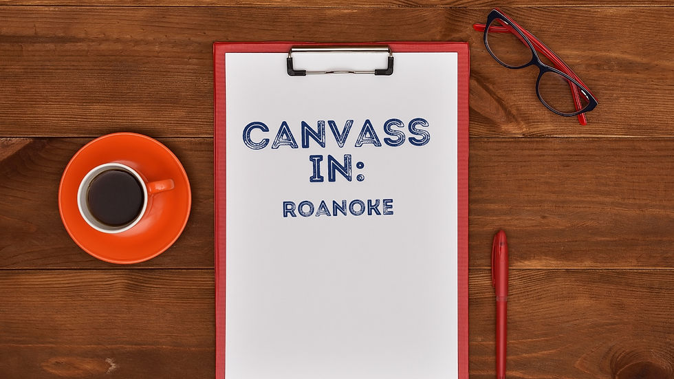 Canvass in Roanoke!