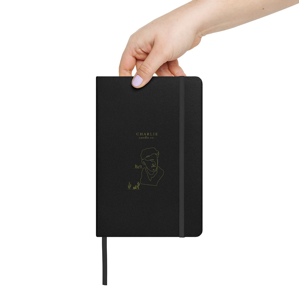 Thumbnail: Black Cactus Hardcover Notebook