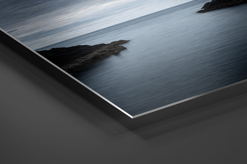 Thumbnail: Still Inlet Brushed Aluminum Wall Art