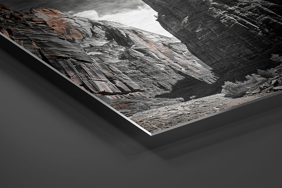 Thumbnail: Stone Cathedral Brushed Aluminum Wall Art