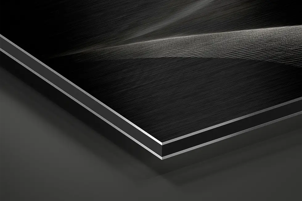 Thumbnail: Close-up of brushed aluminum surface with fine sand ridge detail