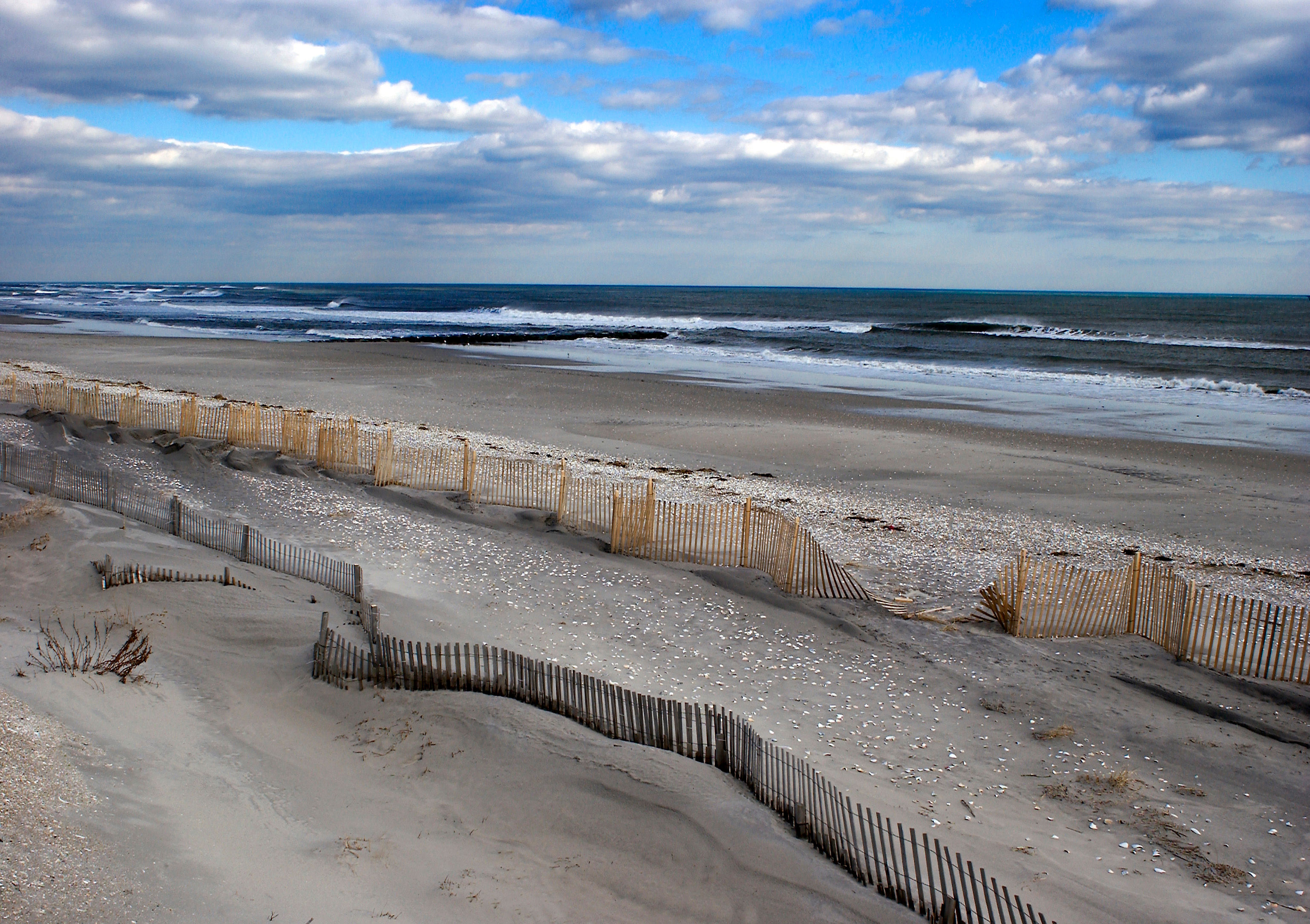 WHALE BEACH IN WINTER, STRATHMERE, NJ