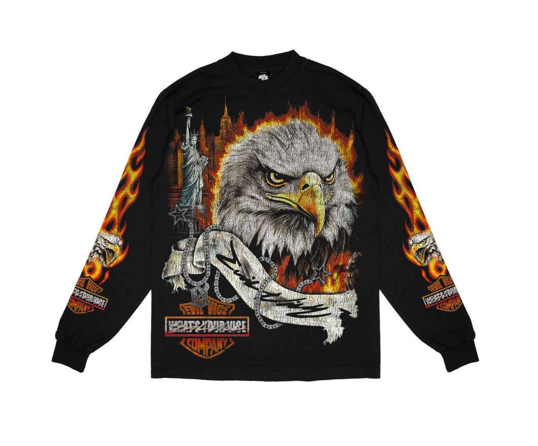 EVIL VICE L/S - FLAMING EAGLE