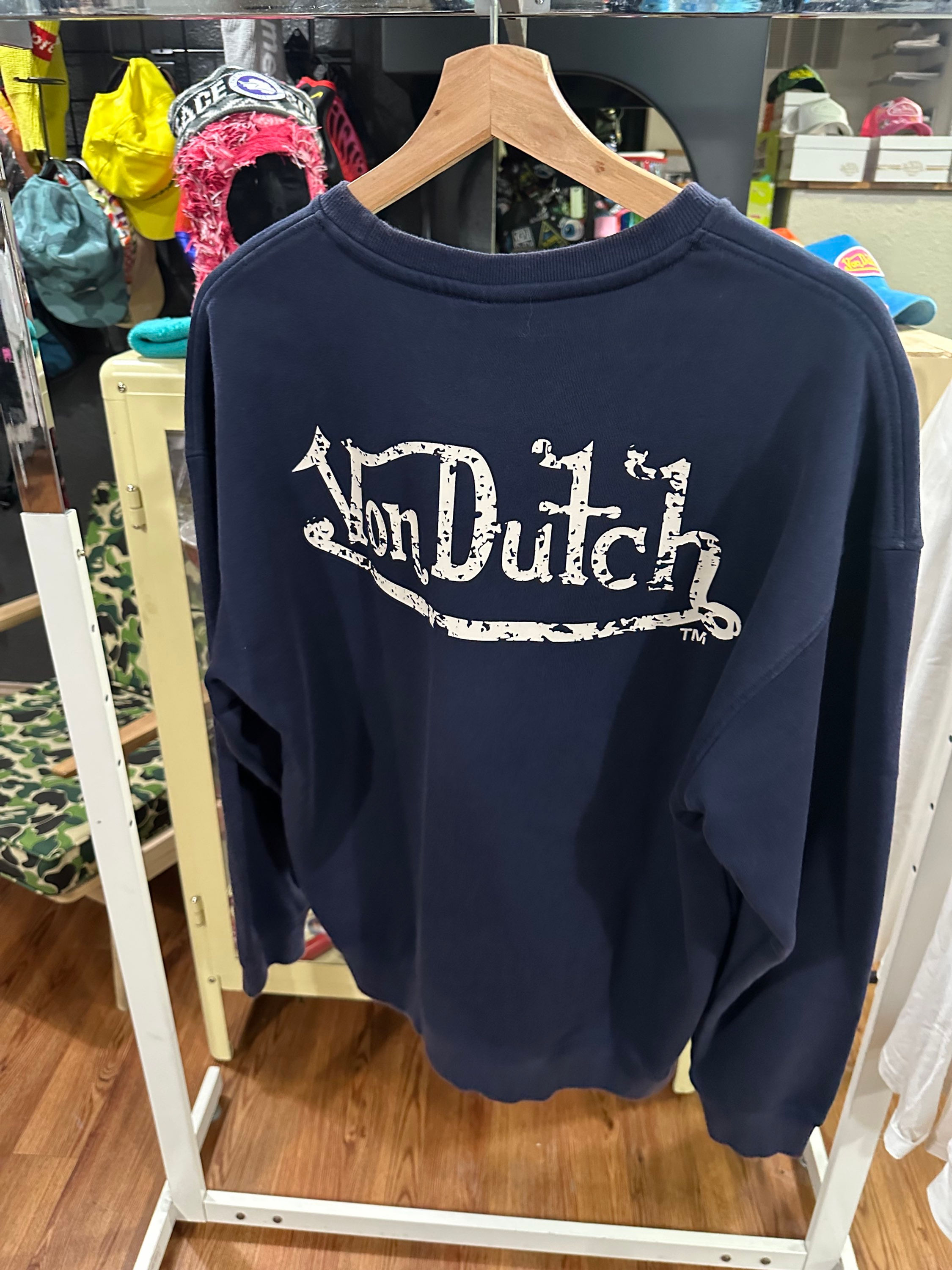 Von Dutch Navy crew neck Sz S