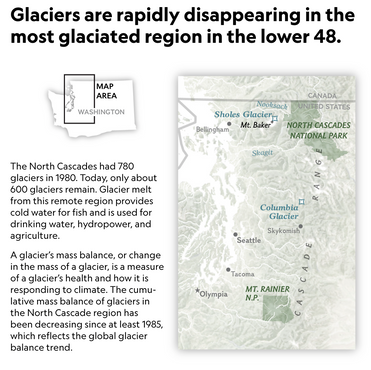 Glaciers are rapidly disappearing in the most glaciated region in the lower 48.