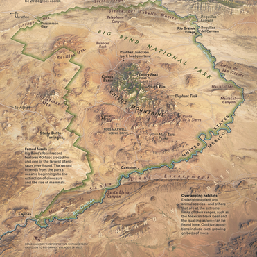 Map showing the remoteness of Big Bend National Park. Made with Eric Knight.