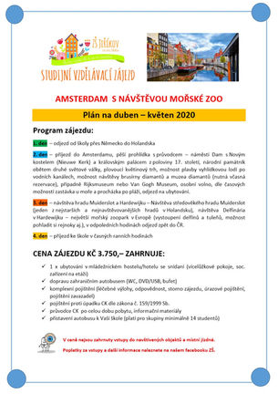 Nabídka studijního poznávacího zájezdu do Holandska