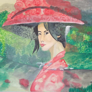 Acrylique, Toile, Madame, #Acrylique #Peinture #Toile #Abstrait #Réalisme.