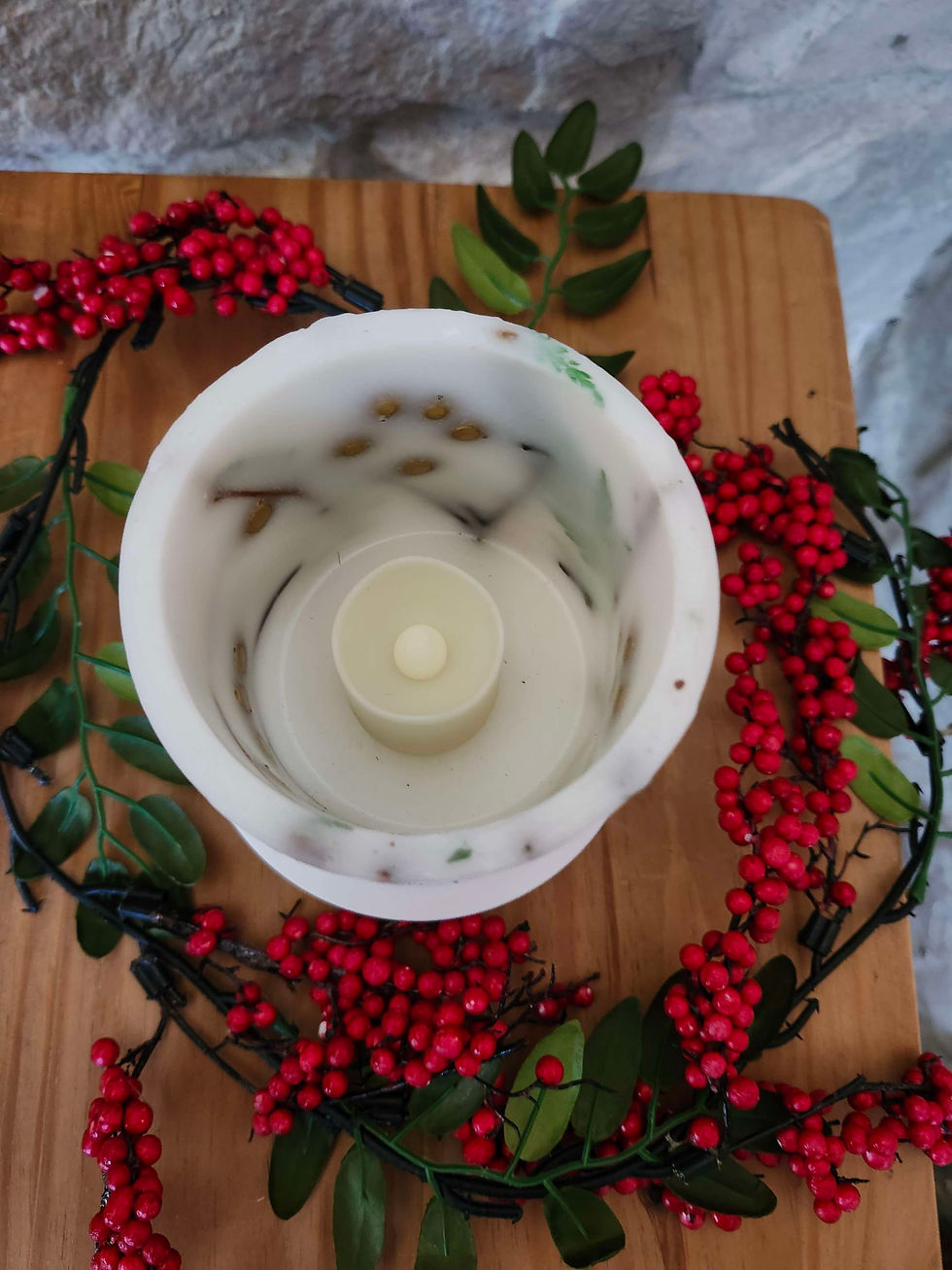 Thumbnail: Everlasting Lighted Wax Decorative Candle Lantern Holder 'Gold Bells'
