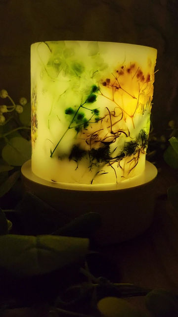 Thumbnail: Everlasting Lighted Wax Decorative Candle Lantern Holder 'Waterfall'