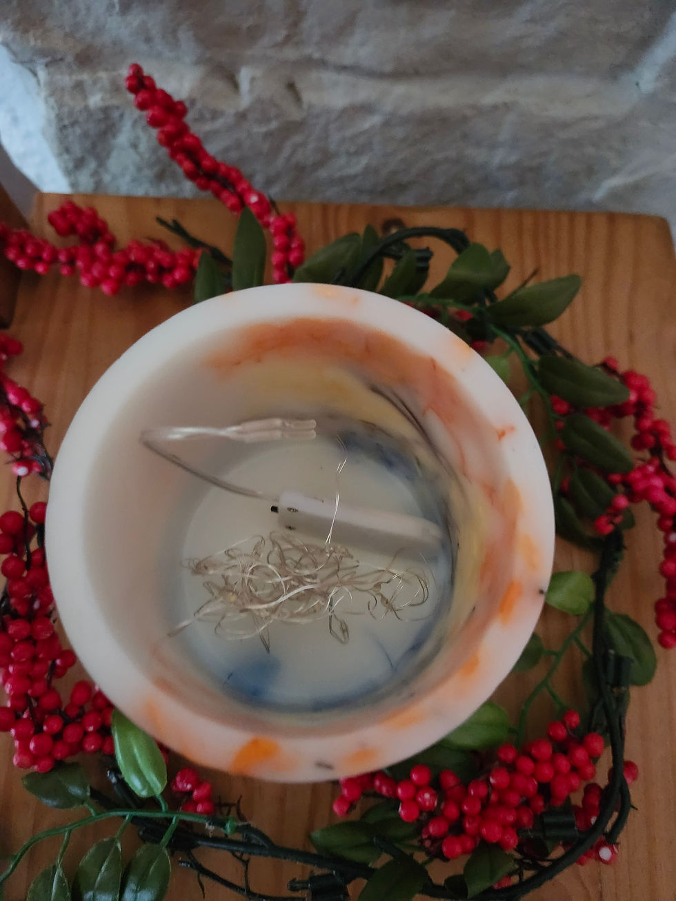 Thumbnail: Everlasting Lighted Wax Decorative Candle Lantern Holder 'Sunset on a Winter Day