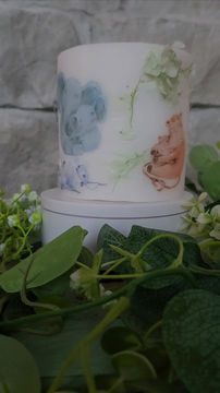 Thumbnail: Everlasting Lighted Wax Decorative Candle Lantern Holder 'Baby Animals#1'