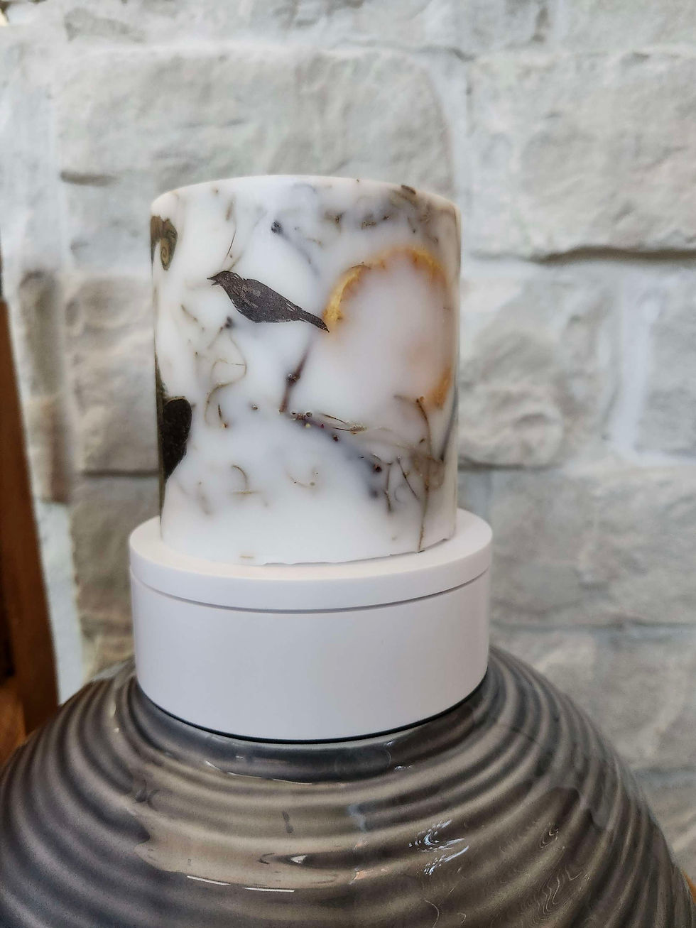 Thumbnail: Everlasting Lighted Wax Decorative Candle Lantern Holder 'Gothic Pumpkin'