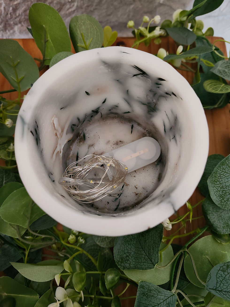 Thumbnail: Everlasting Round Wax Candle Lantern Holder 'Beach Baby'