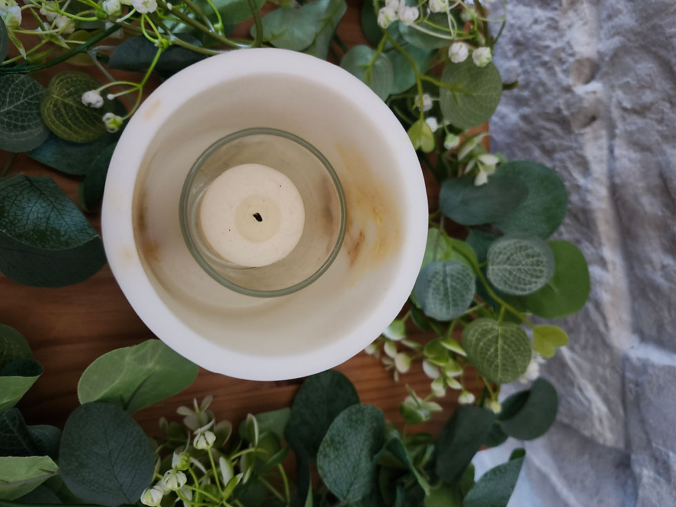 Thumbnail: Everlasting Lighted Wax Decorative Candle Lantern Holder 'Hello Summer'