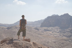 Overlooking the Desert of Petra