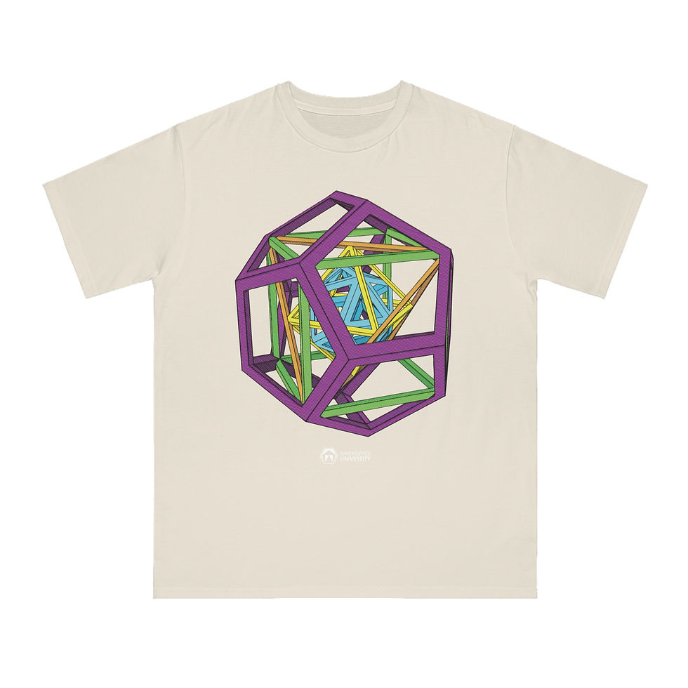 Thumbnail: Platonic Solid Geometry Nesting | Organic Unisex Classic T-Shirt