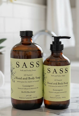 SASS Soft and Sudsy soaps
