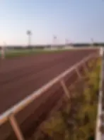 Adam Marthaler overseeing morning workouts at Brisset Racing