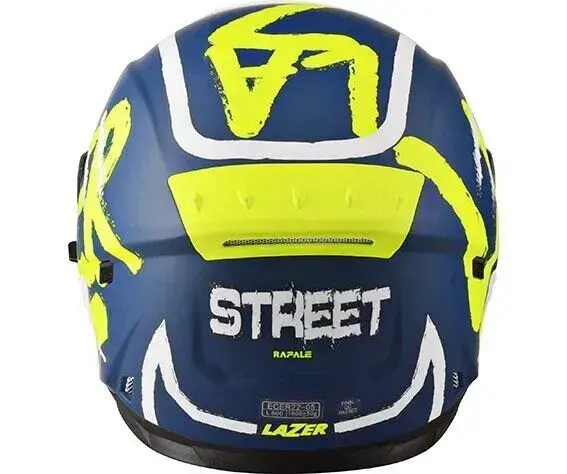 Прев'ю: Мотошолом LAZER RAFALE Street Navy Blue Yellow