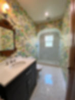 Bathroom Wallpaper Marble Tile