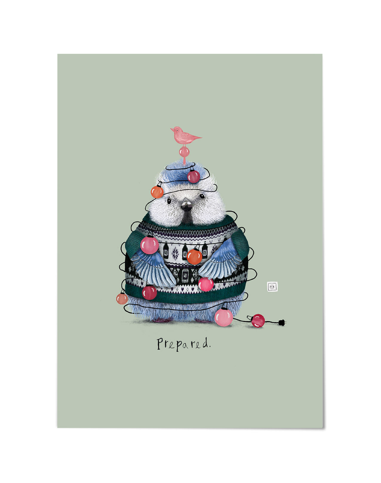 Weihnachts-Postkarte // Prepared