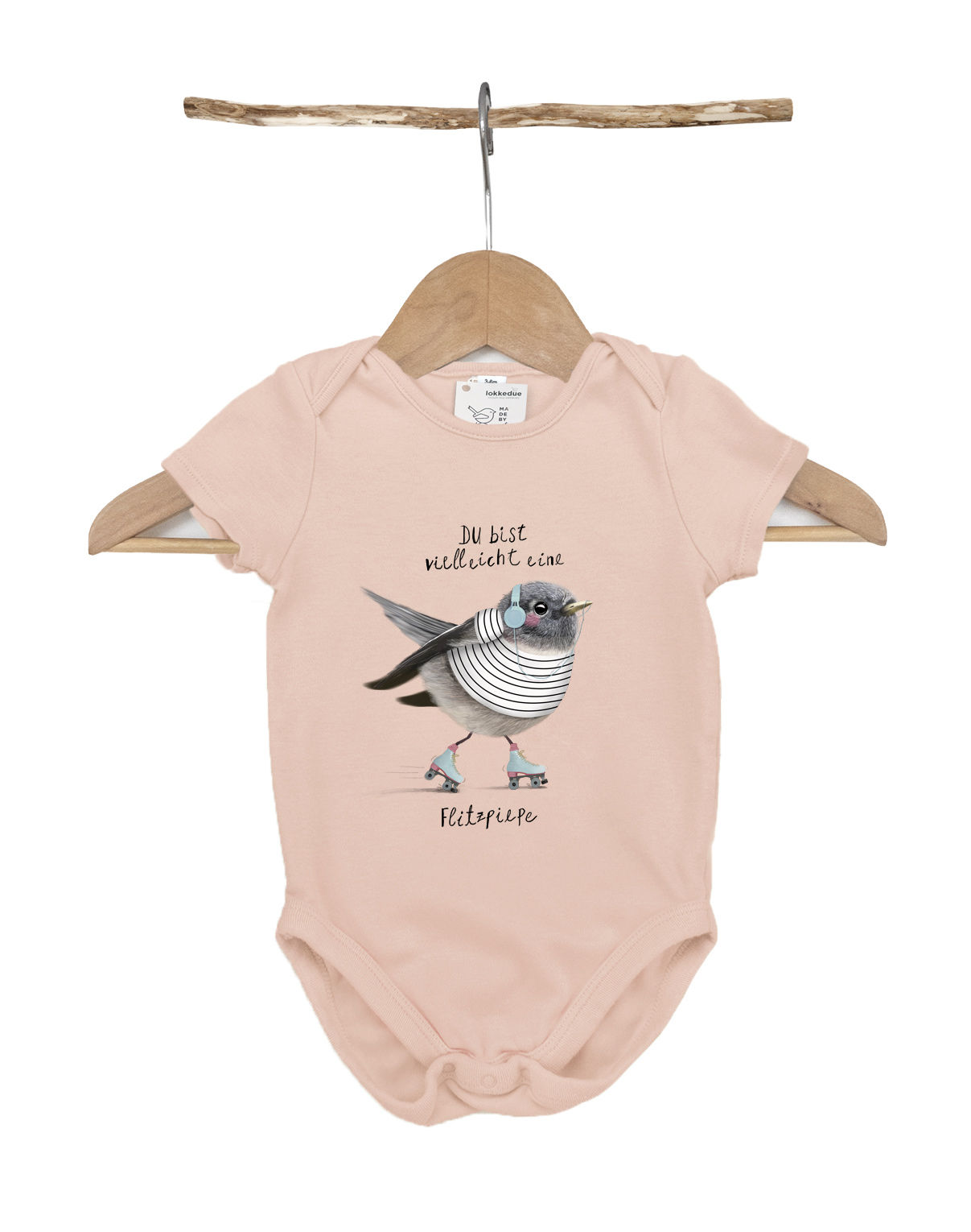 Flitzpiepes Schwester // Baby-Body aus Biobaumwolle