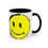 Thumbnail: Coffee Mug Smiley Face Morning Drink Cup 11, 15oz