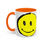 Thumbnail: Coffee Mug Smiley Face Morning Drink Cup 11, 15oz