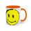 Thumbnail: Coffee Mug Smiley Face Morning Drink Cup 11, 15oz