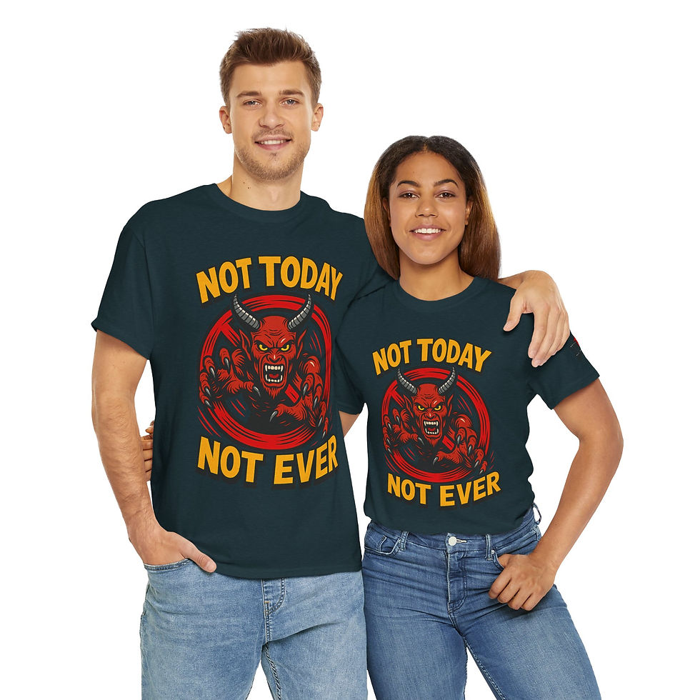 Thumbnail: Christian Tee - Satan Has No Hold on Those Who Worship Jesus