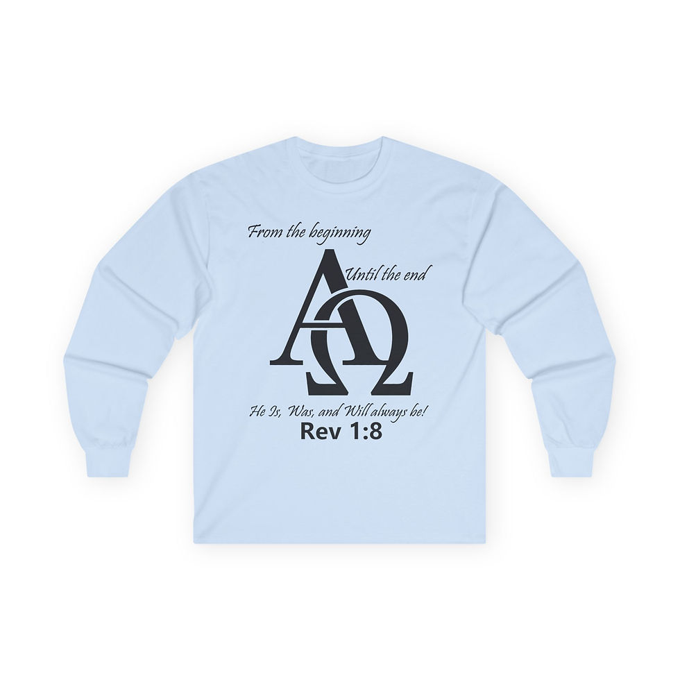Thumbnail: Spiritual Long Sleeve Tee with Scripture, Christian Faith-Based, Religious Top,