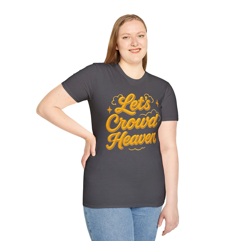 Thumbnail: Christian Inspired T-Shirt Let's Crowd Heaven