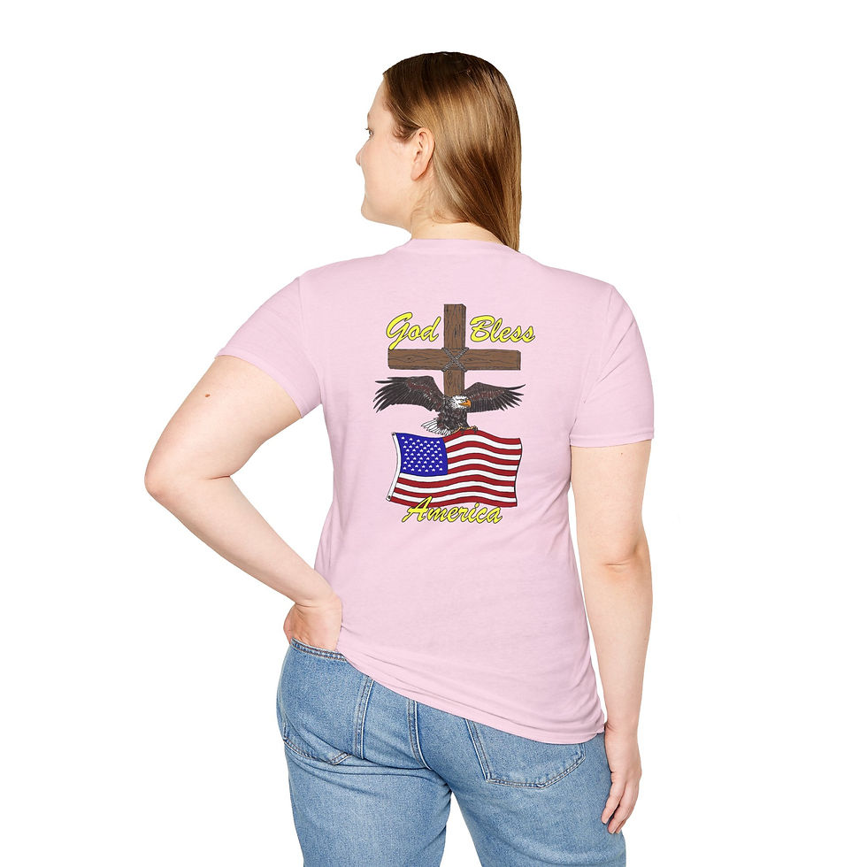 Thumbnail: Patriotic Faith T-Shirt, God Bless America Tee, Unisex Shirt, Christian Apparel