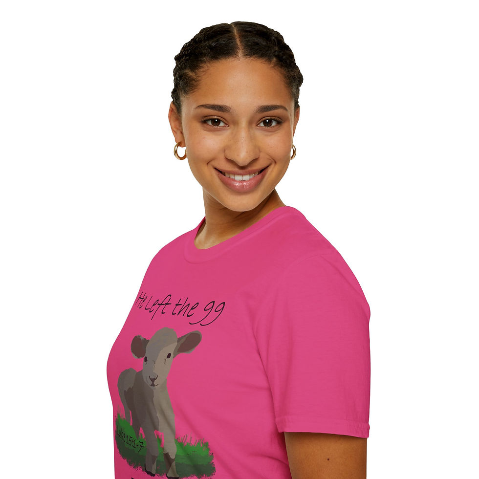 Thumbnail: Christian Unisex T-Shirt - Lost Sheep Jesus Design