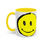 Thumbnail: Coffee Mug Smiley Face Morning Drink Cup 11, 15oz