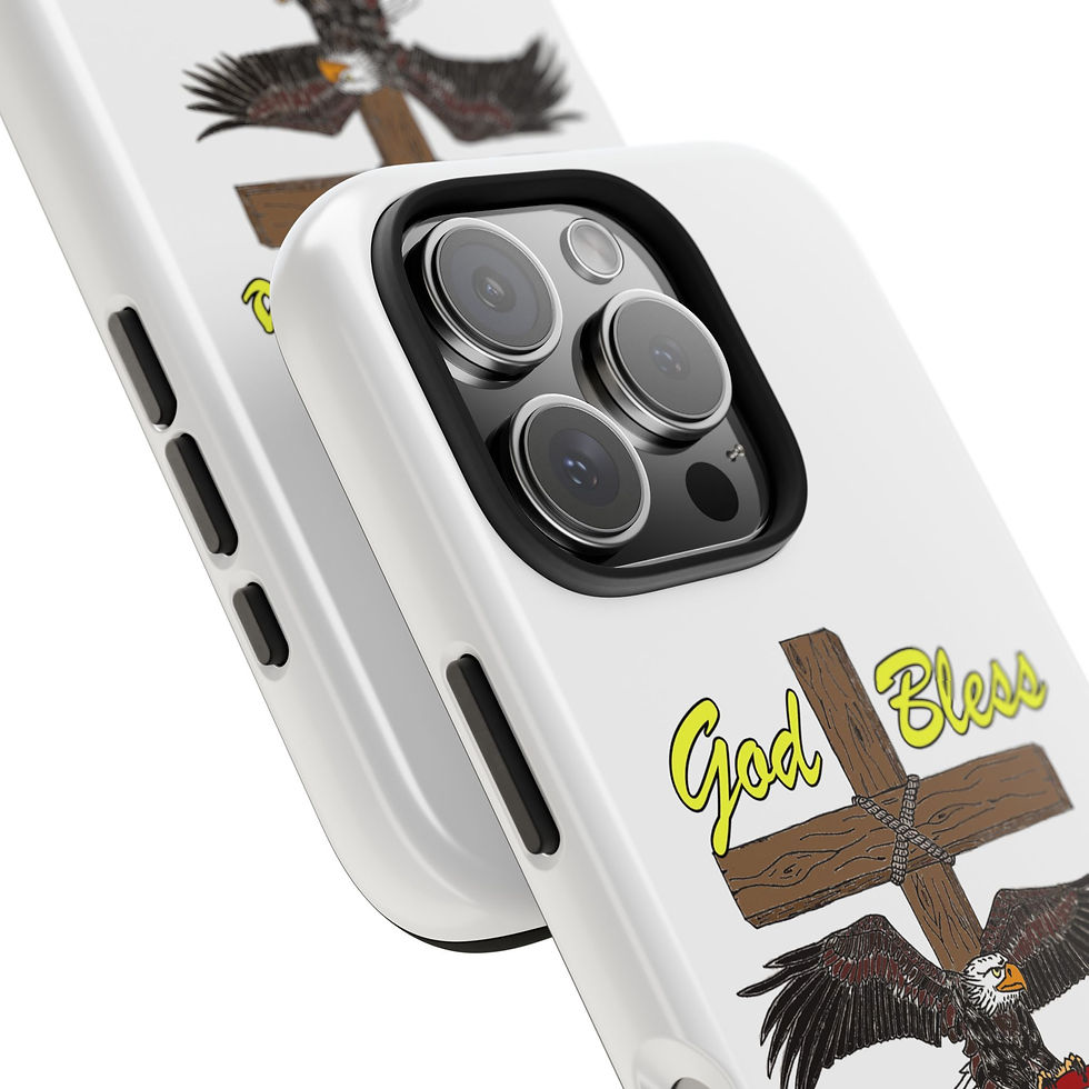 Thumbnail: God bless America, Faith-Based Gift, Durable Phone Covers, Religious Accessories