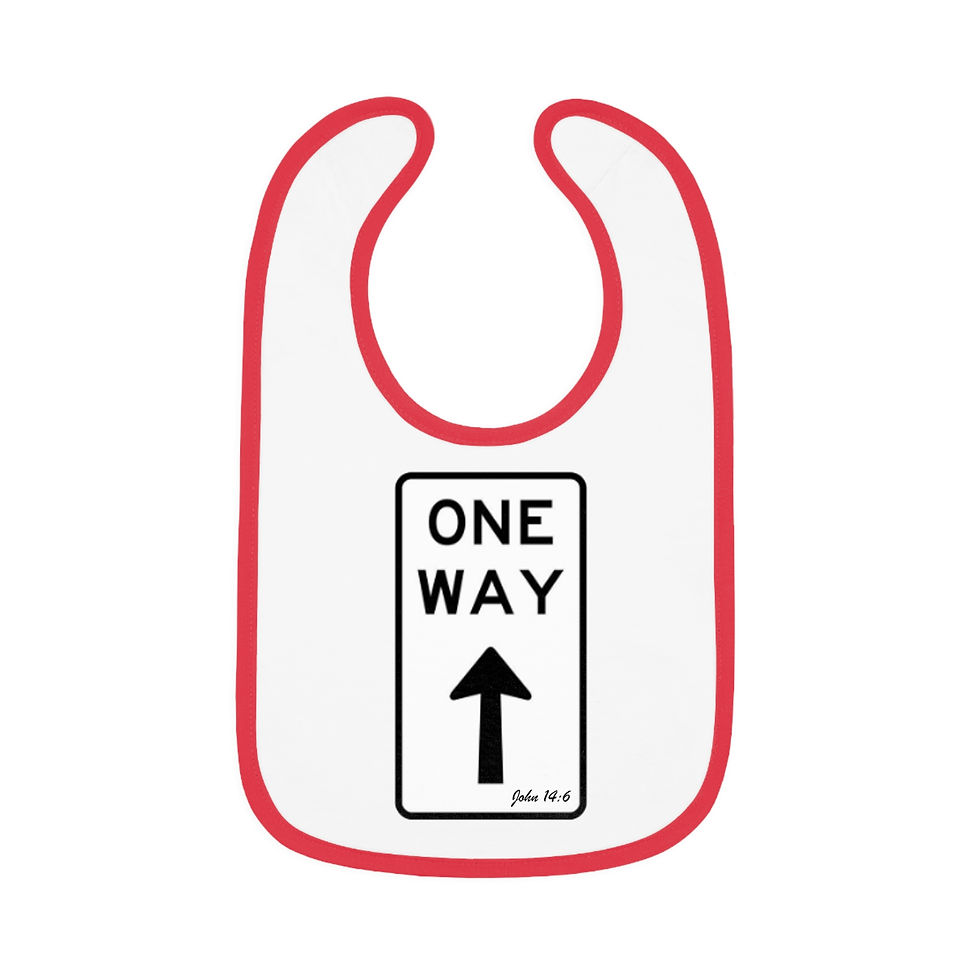 Thumbnail: Baby Contrast Trim Jersey Bib