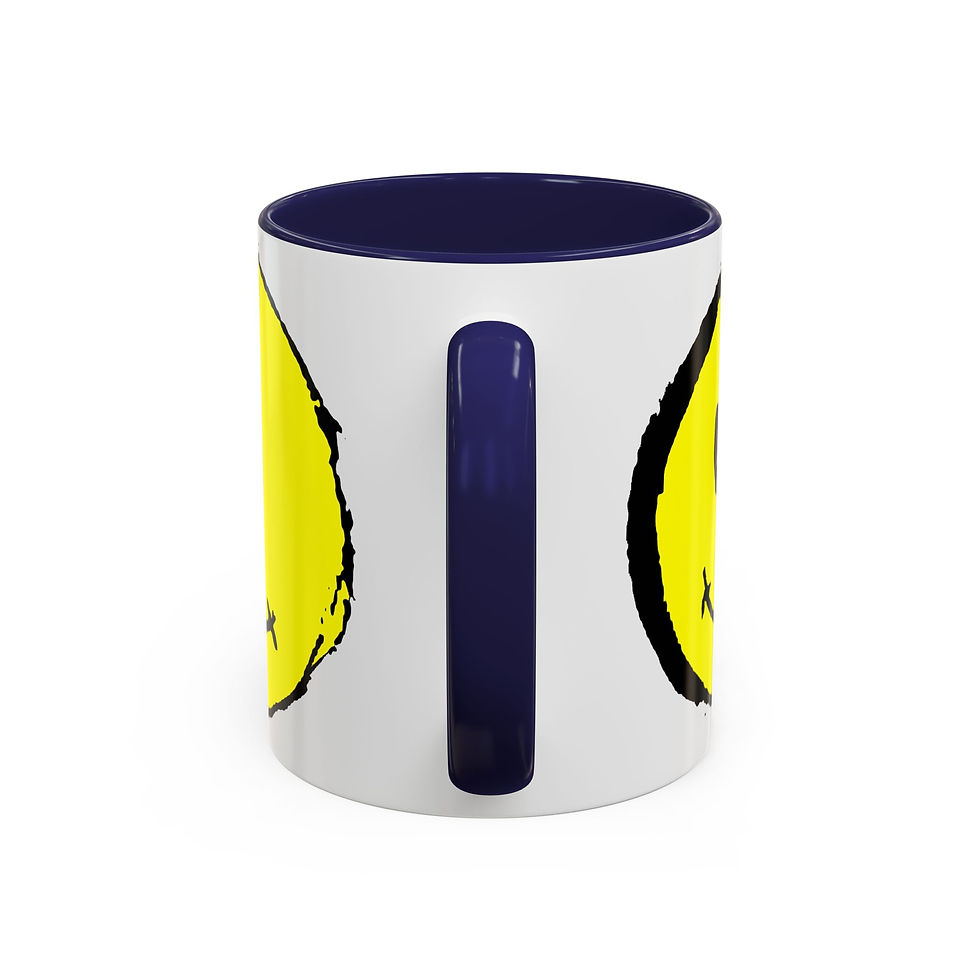 Thumbnail: Coffee Mug Smiley Face Morning Drink Cup 11, 15oz