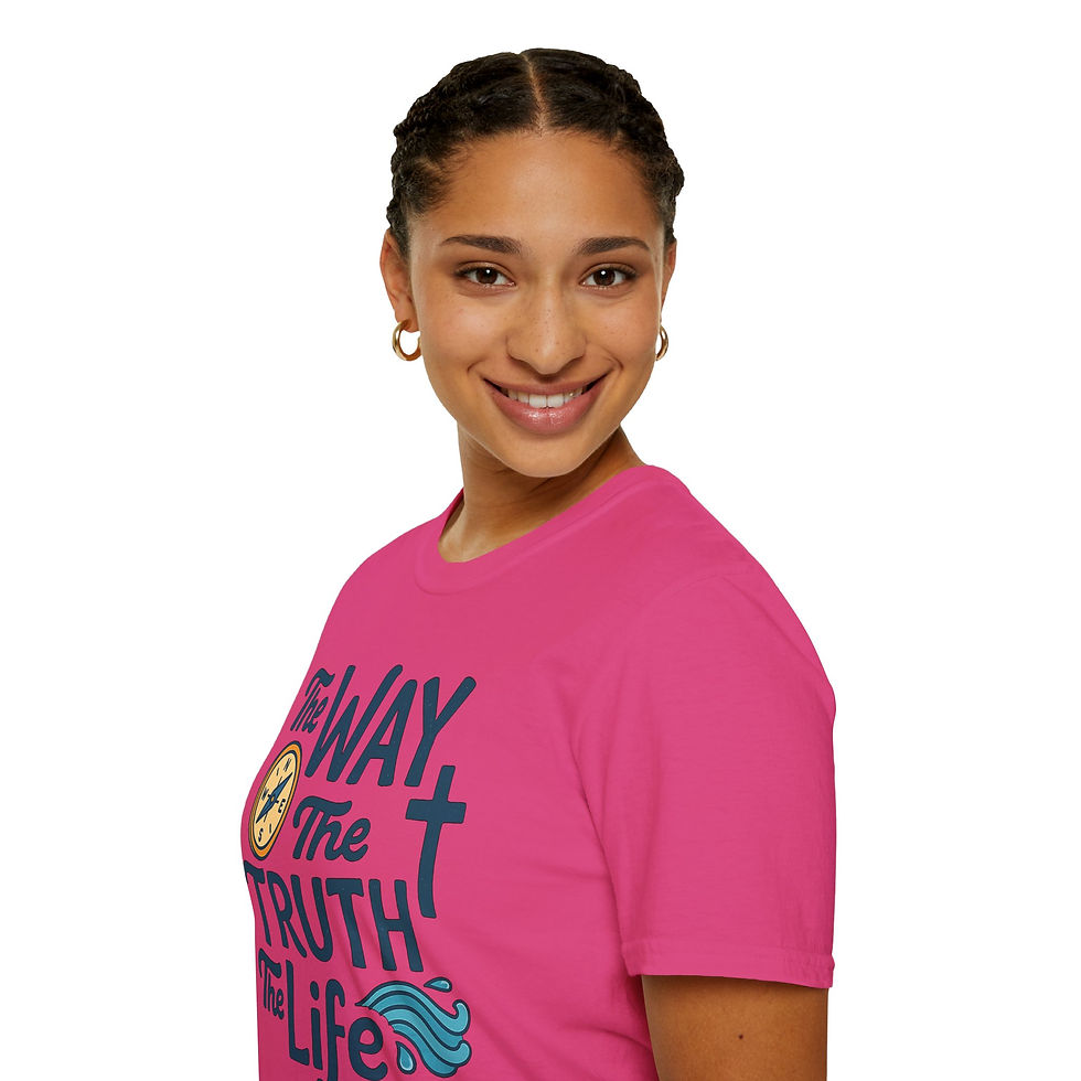Thumbnail: Christian Unisex T-Shirt - The Way The Truth The Life