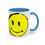 Thumbnail: Coffee Mug Smiley Face Morning Drink Cup 11, 15oz