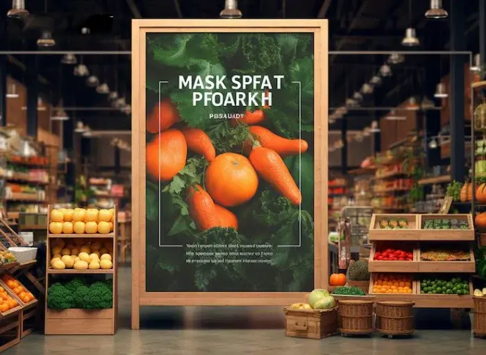 Outdoor advertising campaign displayed on a roadside billboard in an urban area