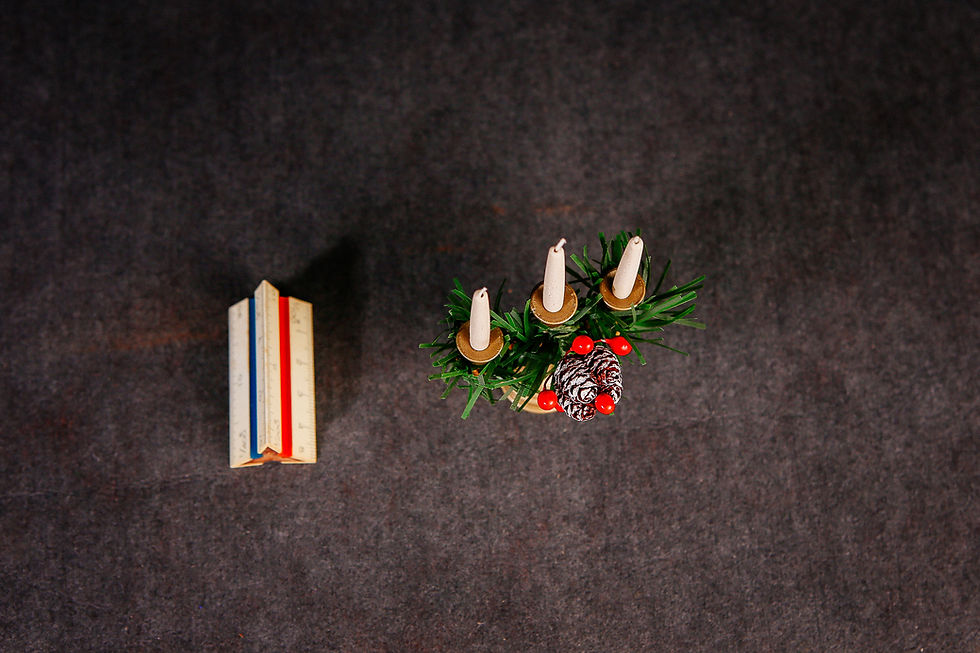Thumbnail: Dollhouse Miniature Candelabra with Candles