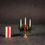 縮圖：Dollhouse Miniature Candelabra with Candles