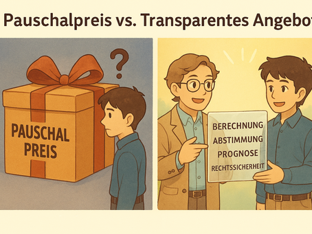 Warum ich keine Pauschalpreise anbiete und warum das für Sie ein Vorteil ist!